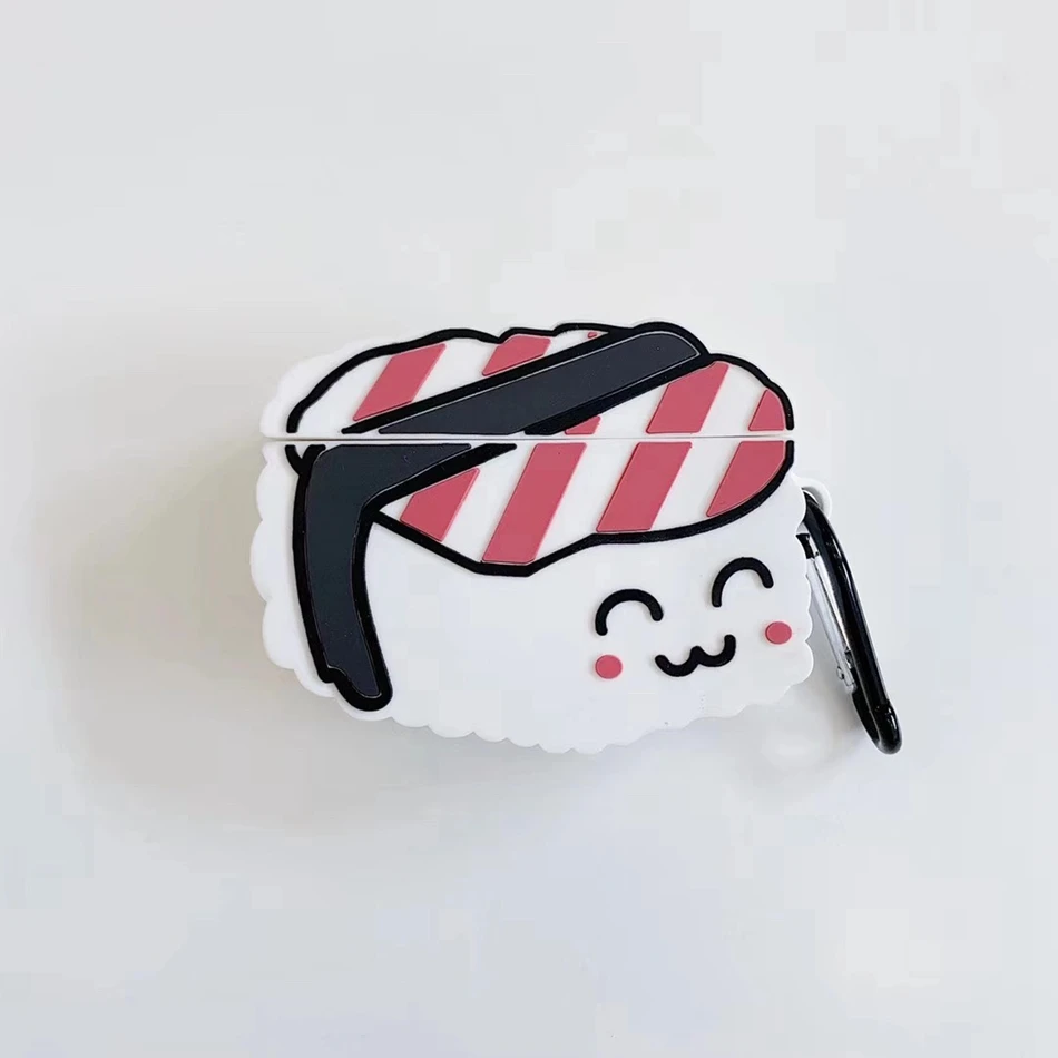 696 3D единорог чехол для наушников Airpods 2 чехол силиконовый рис крышка шарика для Airpods 1 чехол для наушников кольцо ремень - Цвет: 696