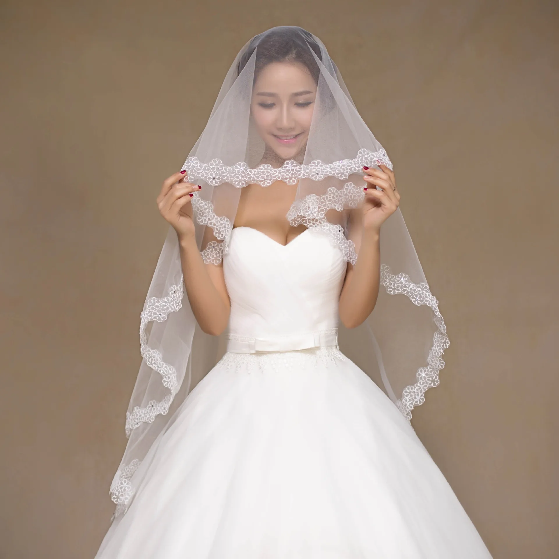 

Kagenmo Wedding dress accessories headgear veil lace A