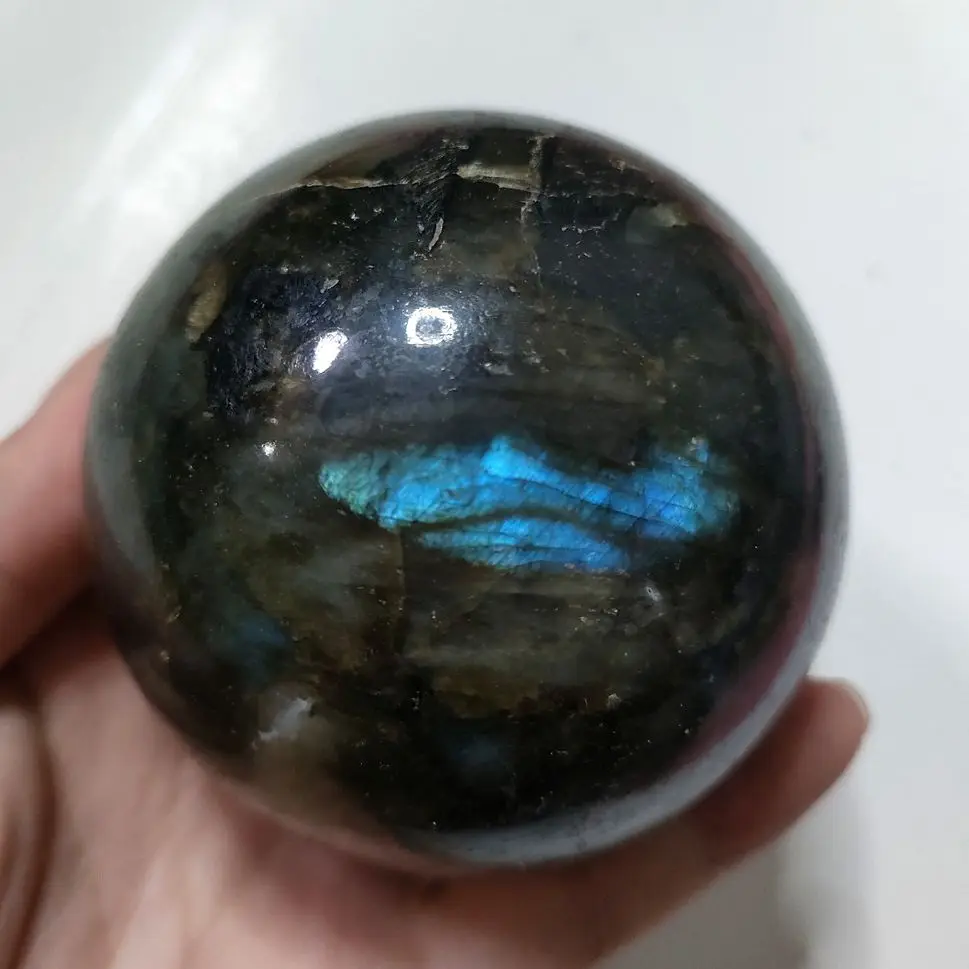 

50-600g Natural labradorite Crystal polished Sphere Ball Healing crystal high quality 1pcs
