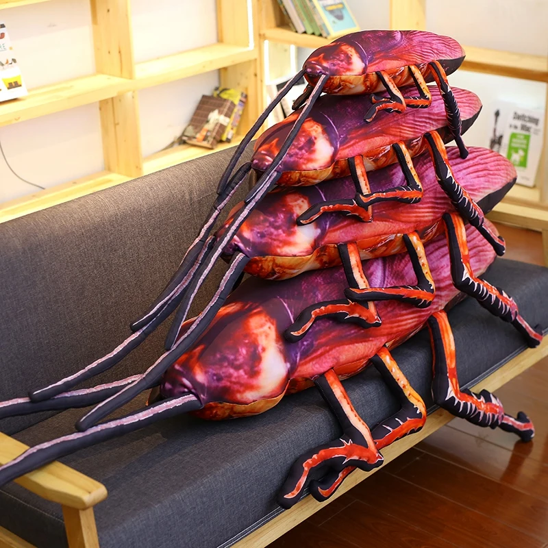 

Simulation Cockroach Plush Toy Stuffed Funny Insect Toy Doll for Kids Soft Pillow Weird Birthday Gift Toys