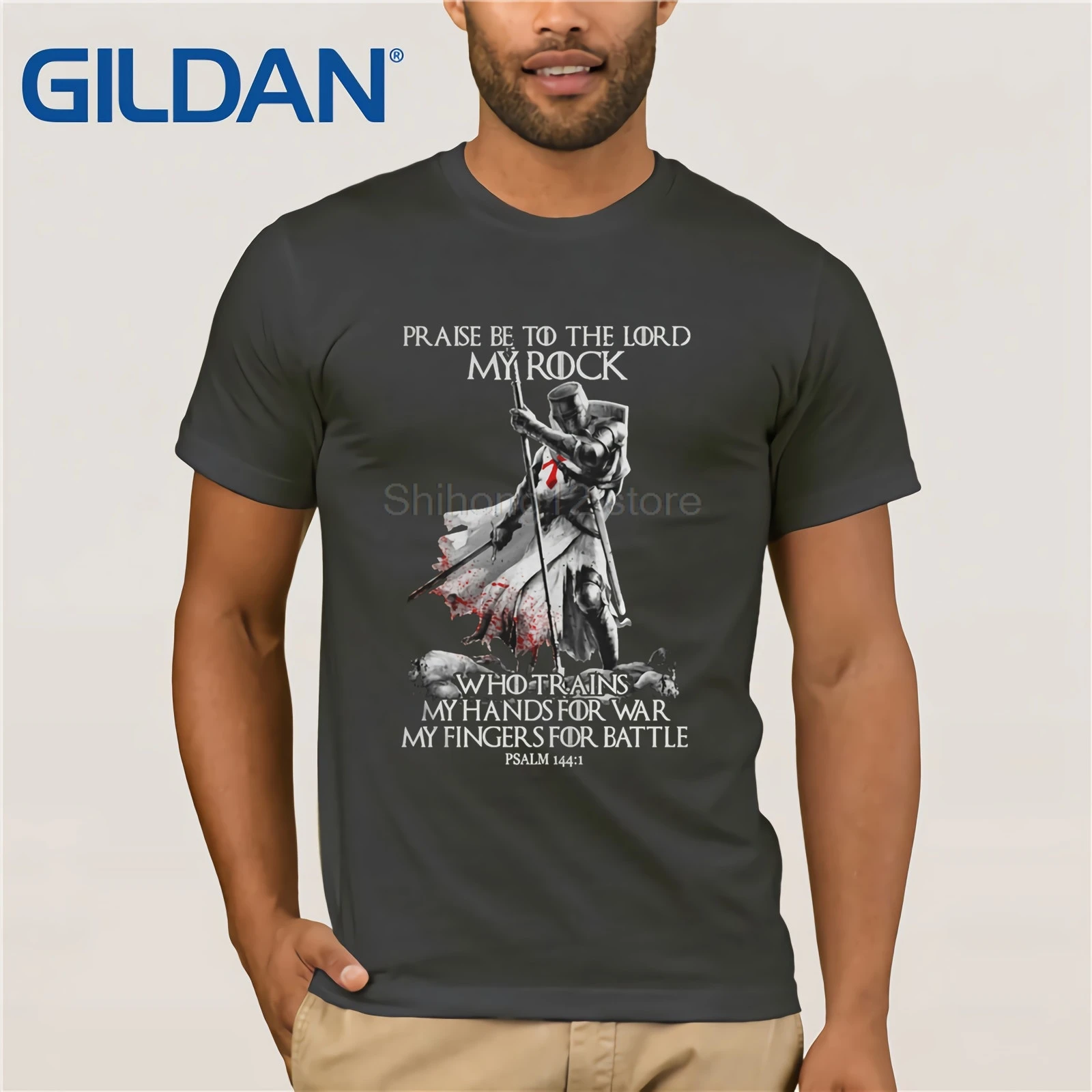 Футболка 2020 модная мужская футболка с рисунком рыцаря темплара похвалить