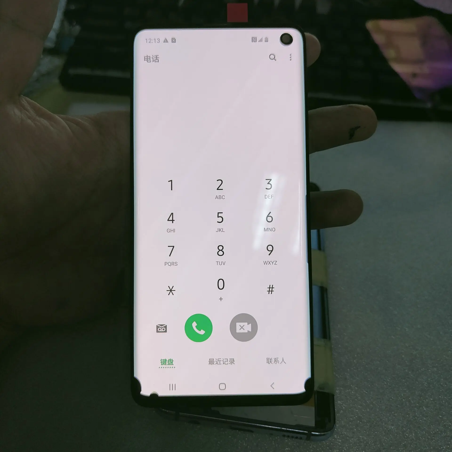 Оригинальный ЖК-дисплей piont burn Super AMOLED для Samsung S10 SM-G973F/DS G973F с сенсорным экраном и