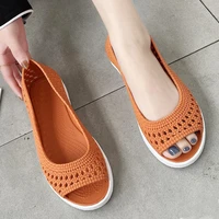2021 new plastic jelly sandals women summer open toe beach sandals women fashion orange fish mouth sandals ladies
