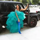 Женские Длинные тюлевые юбки, пышная длинная юбка-пачка для вечеринки, эластичная юбка-макси с оборками в несколько рядов на заказ