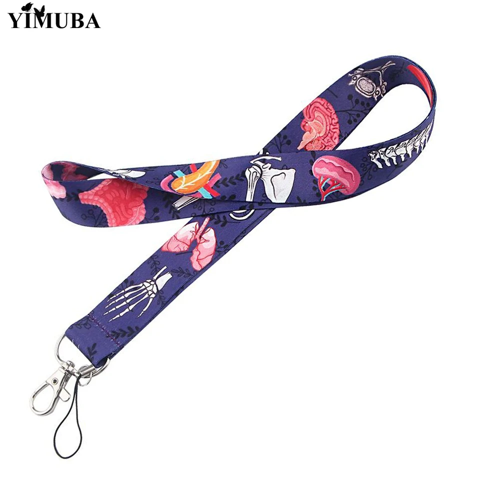 Медицинские человеческие Органы ремешки брелок сердце череп и мозги живот