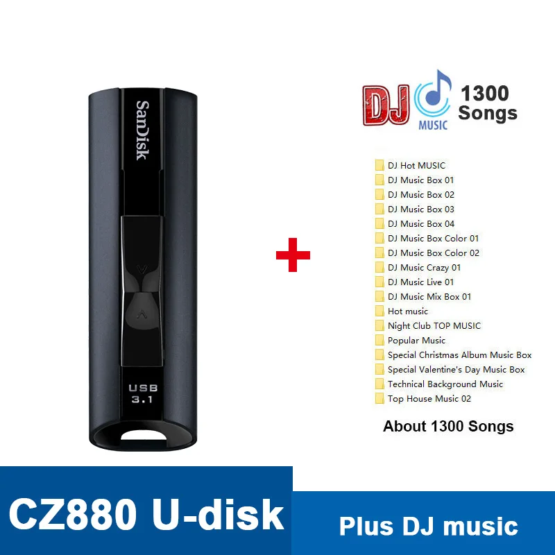 Sandisk флешка CZ880 Экстремальный PRO 128 ГБ USB 3,1 твердотельный флеш-накопитель 256 ГБ флеш-накопитель высокоскоростной 420 МБ/с./с usb-накопитель флешки - Цвет: CZ880-Plus-DJ