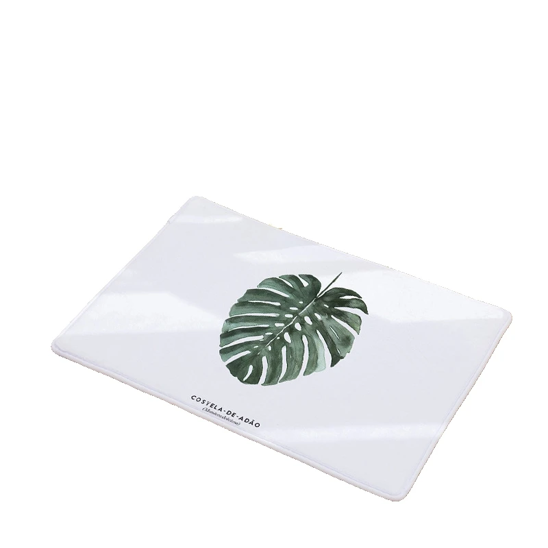 CAMMITEVER Light Green Tropical Plants Leaves Soft Carpets Anti-slip Rugs Computer Chair Mat Floor for Kids Room Home Decor | Дом и сад