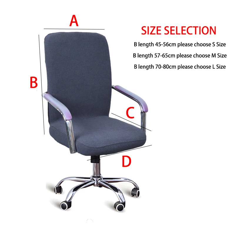 9 цветов современный водонепроницаемый спандекс чехол на компьютерное кресло 100%