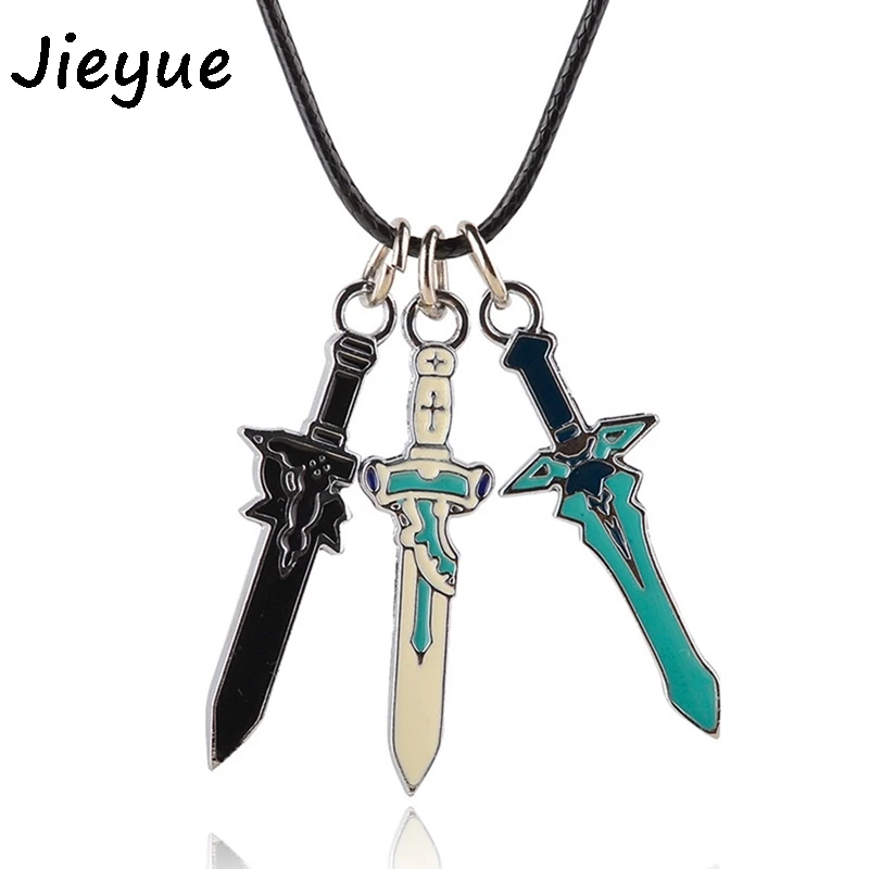 Новый меч искусство онлайн Ожерелье косплей ожерелье с кулоном в виде меча