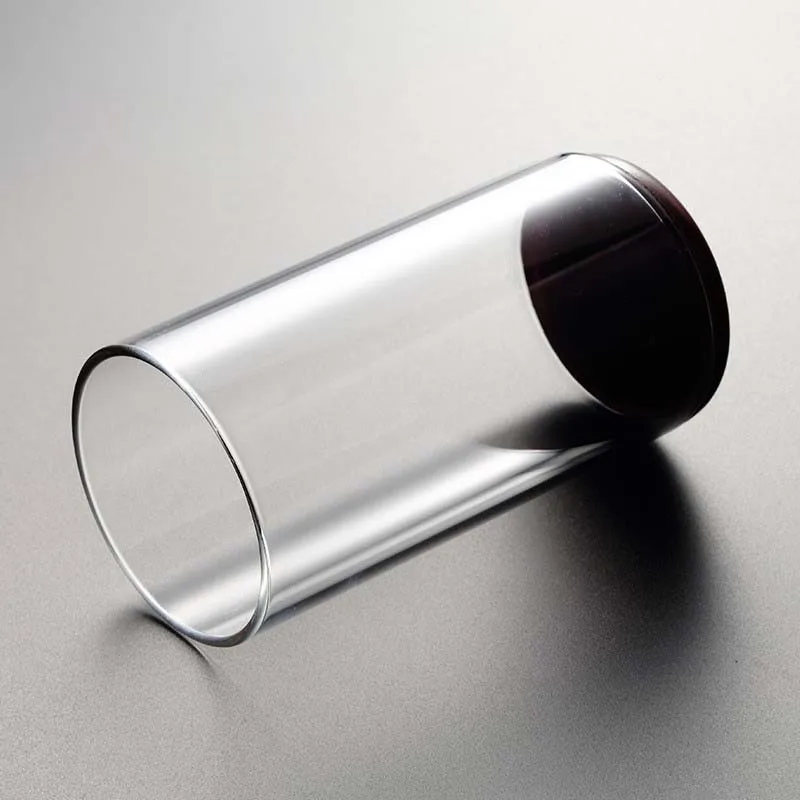 Термостойкая прозрачная стеклянная чайная чашка кунг фу креативная деревянная