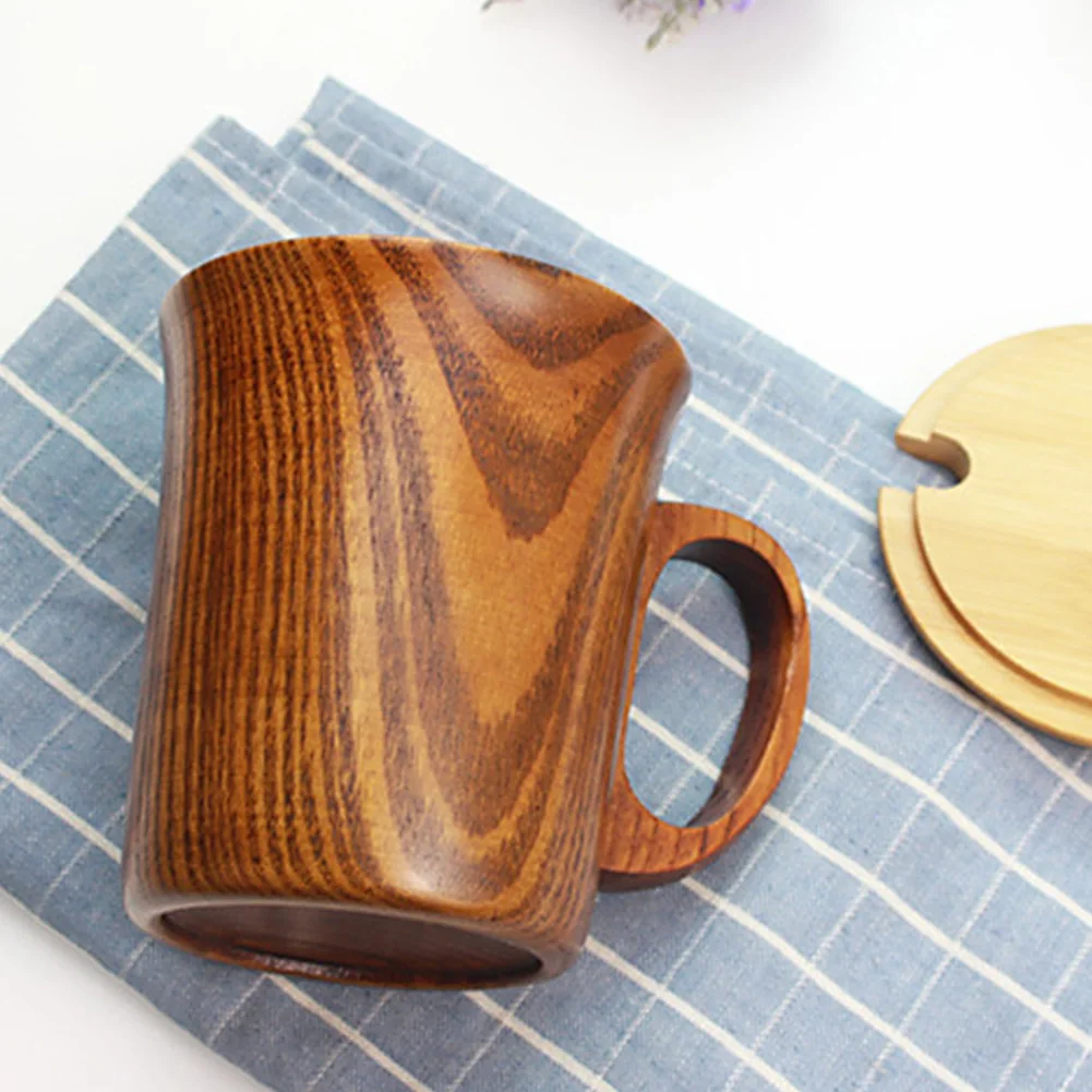 Кофе винтажная кружка безопасный деревянный чай пива воды с ручкой чашки ручной