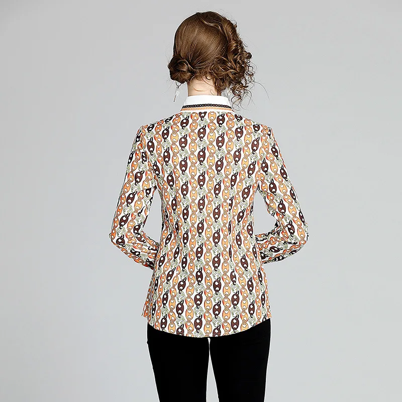 

2020 Fashion Spring Autumn Turn-down Collar Pleated Shirt Women Elegant Bow Long Sleeve Shirts Ladies Casual Blouses Slom Tops