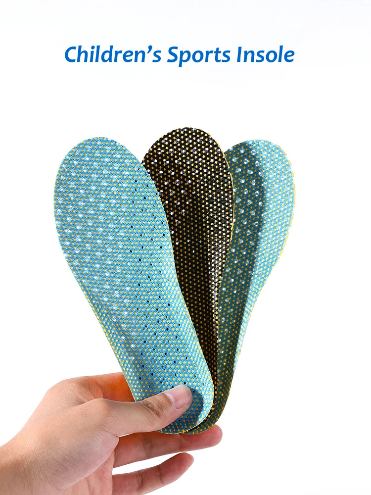 

Children Sports Insole Kids Foot Care Shoe Insert Cuttable Size EVA Soft Cloth Breathable Antiskid Shoes Pad