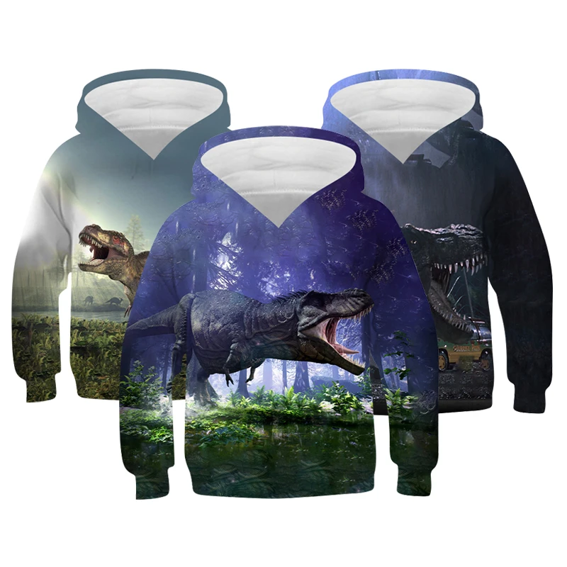 

New Dinosaur 3D Hoodie Kids Children's Clothing Sweatshirt Baby Coat Autumn Kids Cartoon Boy Clothes Girls Clothes Boys Hooded