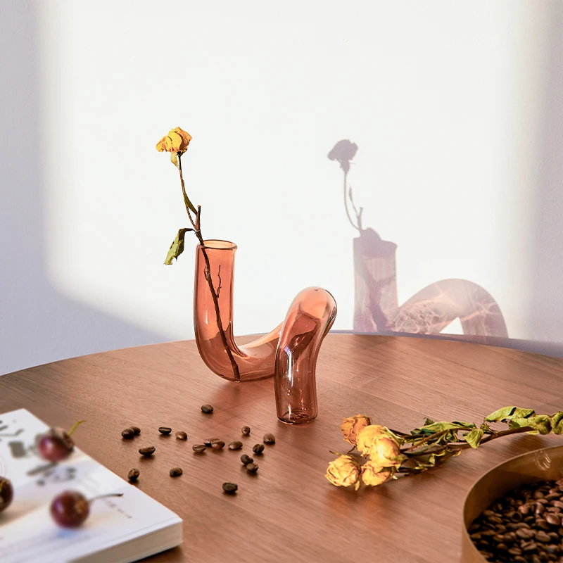 

Home Vases Candle holders Glass Flower Vases Nordic Decor Dining Table Creative Centerpieces for Wedding Housewarming Party