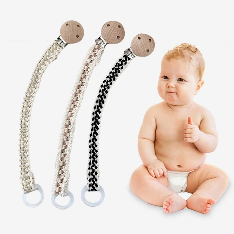 

Baby Pacifier Clip Chain DIY Dummy Nipple Holder Nursing Soother Teether Toy Leash Strap for Newborn Infants Shower Gift