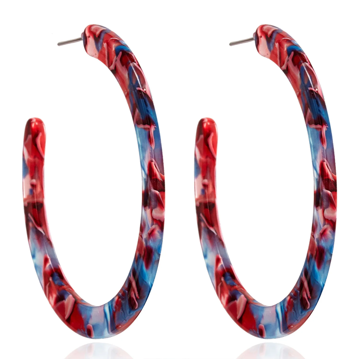 Модные большие богемные акриловые серьги в виде черепахового черепаха CC