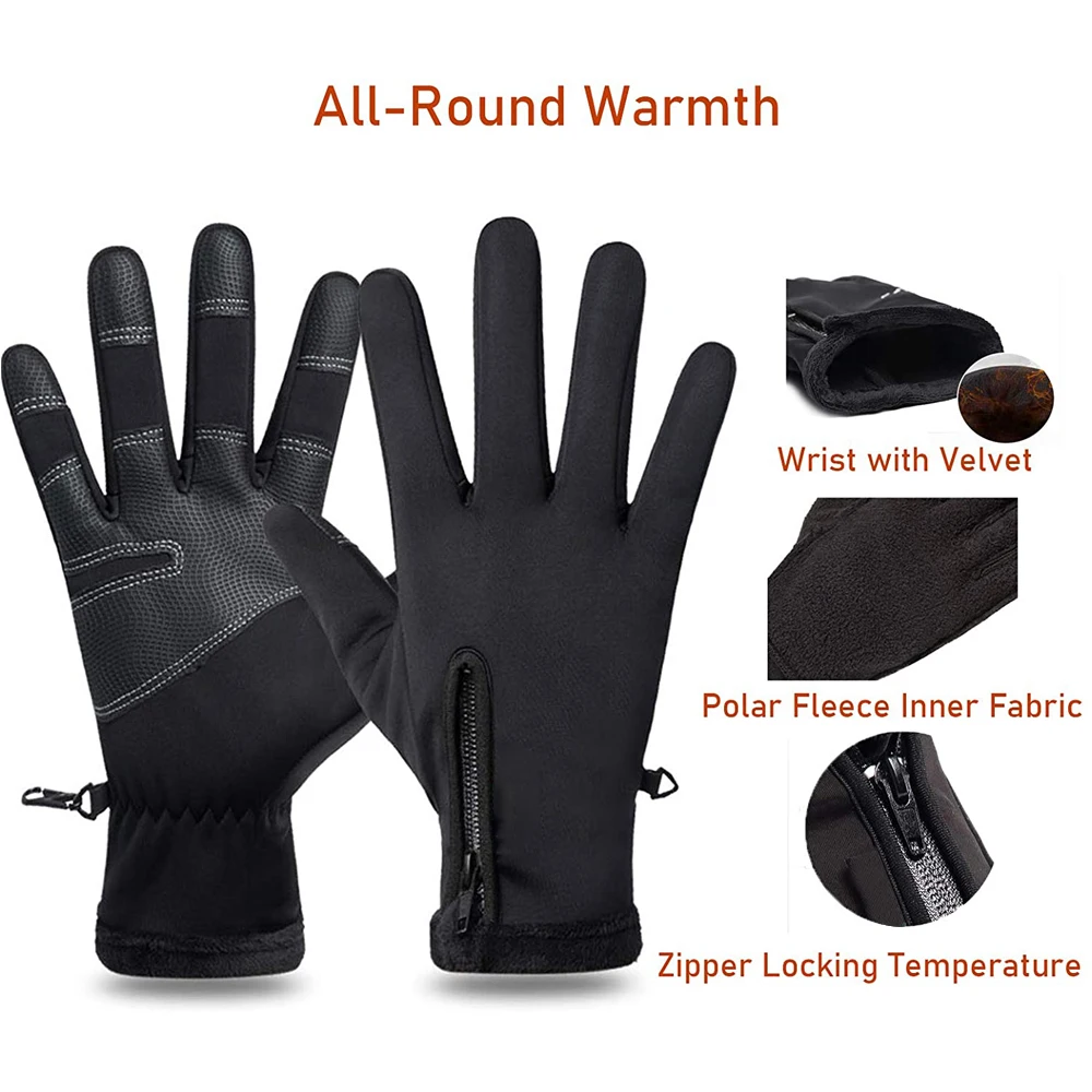 Findway Winter Windproof Warm Gloves Anti Slip Full Finger Touchscreen Cold-proof mountain ski Snowboard Outdoor Sport | Спорт и