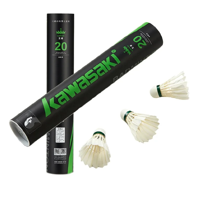 

Badminton King 20 Duck Feather 12 Pack Flying Stable And Durable Training Indoor And Outdoor Balls Innovative 3 In 1 Durable