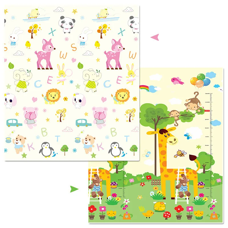 1 Складной детский двусторонний игровой коврик XPE Puzzle Детский коврик Tapete Infantil комната ползающий коврик нетоксичный Детский ковер Brinquedos - Цвет: 1