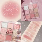 Палетка теней для век, Шиммер и блеск, матовые, стойкие, блестящие пигменты для век, 9 цветов