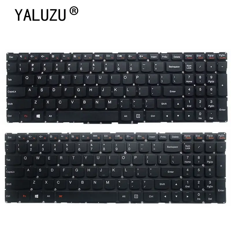 YALUZU US клавиатура для ноутбука Lenovo IdeaPad 700 15 15ISK 17ISK 17 700S 15IKB flex3 1570|Клавиатуры замены|