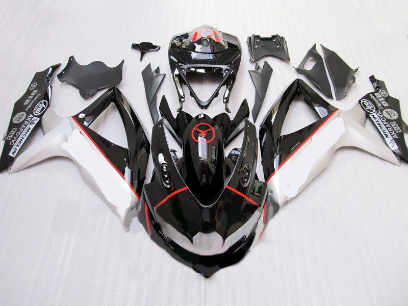 Комплект обтекателей для мотоцикла GSXR600 750 K8 08 09 GSXR 600 GSXR750 2008 2009 ABS серебристый