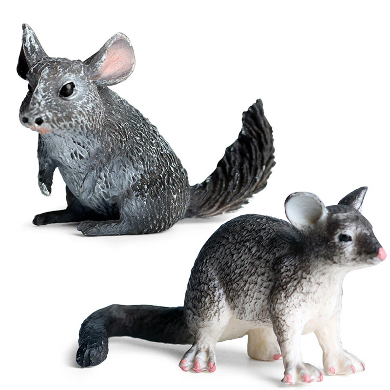 

Мини-фигурка животного Opossum, модель фермы, игрушки-фигурки животных, ПВХ, Детские познавательные развивающие игрушки, детские игрушки, подар...