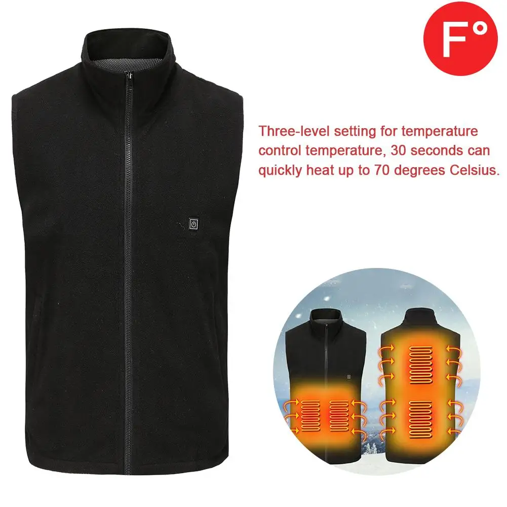 

Lightweight Heated Vest USB Powered Heated Vest Winter Intelligent Heating Vest Coldness Proof Heated Vest