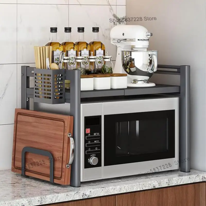 Стеллаж для кухни телескопическая полка хранения в духовке настольная рисоварка