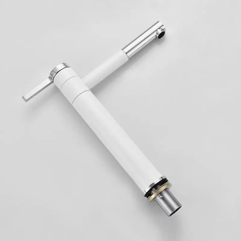 Вращающаяся насадка смеситель для раковины латунный Смеситель воды Высокий кран