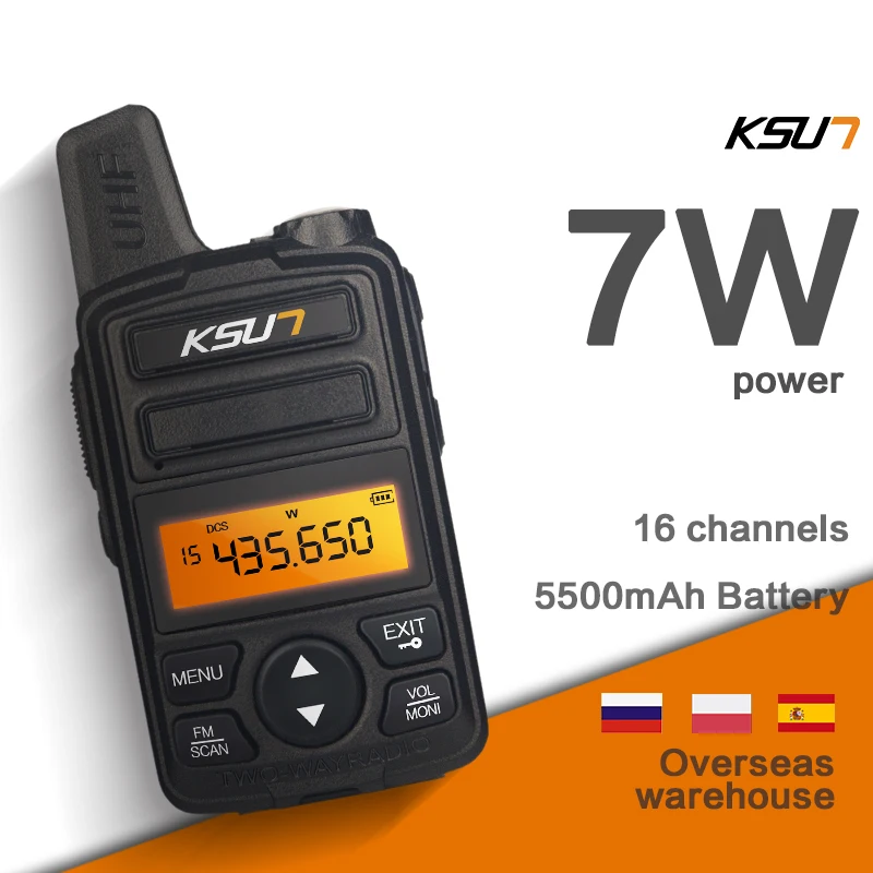 Портативный радиоприемник KSUN X 30TFSI мини рация UHF Ручной двухсторонний