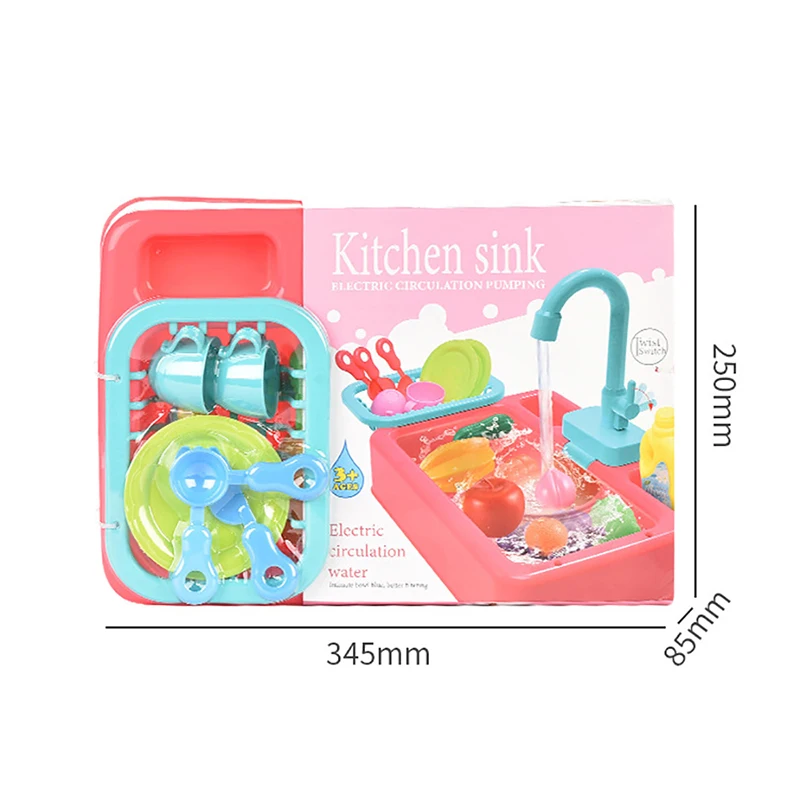 

Simulated Electric Dishwasher Kid Kitchen Toy Set Pretend Play House Toys Sink Dish Washing Set Dishwasher Toys
