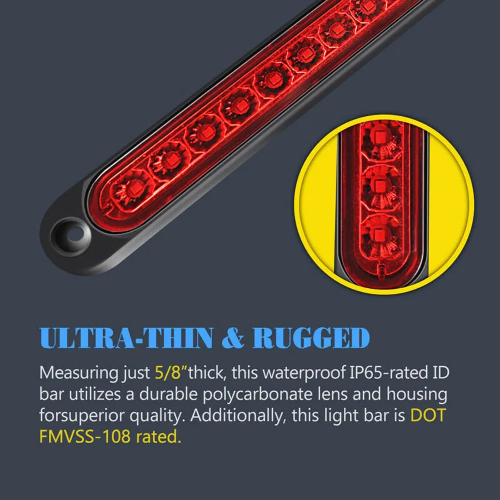 

Trailer LED Tail Light Truck Lorry Stop Rear Turn Waterproof Dust-proof