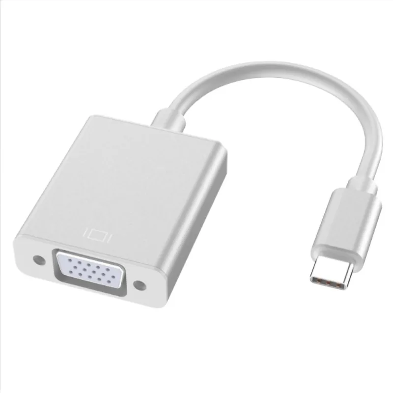 Универсальный Тип C к VGA адаптер USB3.1 USB-C конвертер кабель для MC ноутбука |