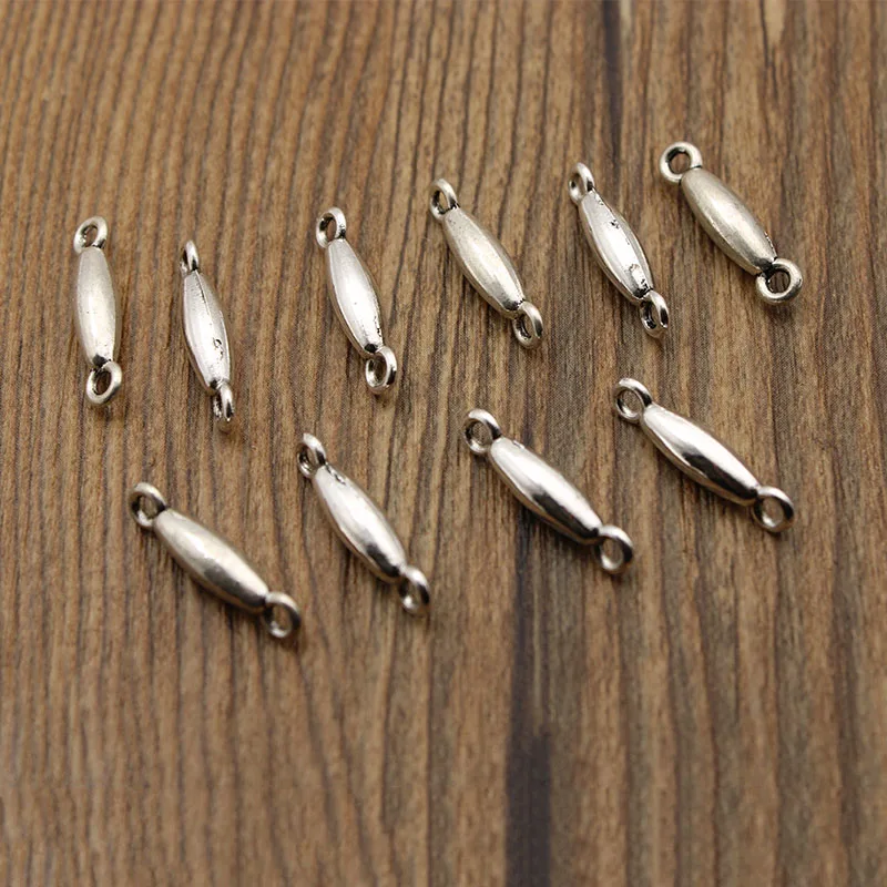 

30pcs/lot 4x17mm Antique Silver End Clasp Hook for Jewelry Making Bracelet Earring Connectors DIY Handmade Jewelry Findings