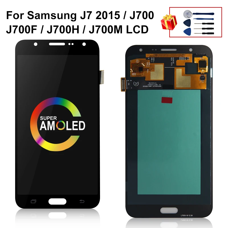 ЖК-дисплей 5 дюйма AMOLED для Samsung Galaxy J700 J700F J700M J700H сенсорный экран с дигитайзером в