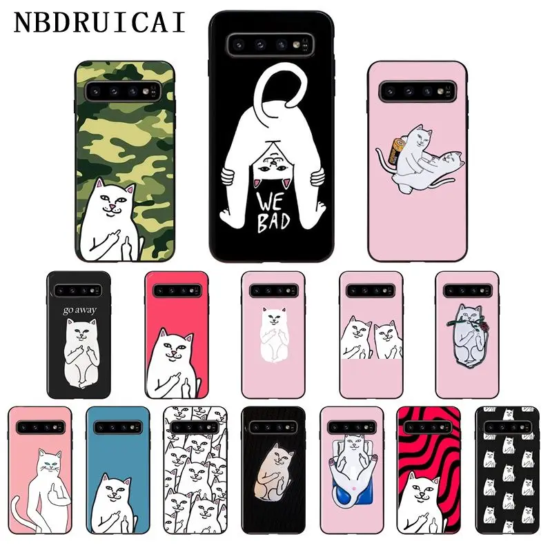 Чехол для телефона NBDRUICAI с забавным мультяшным животным котом высокого качества