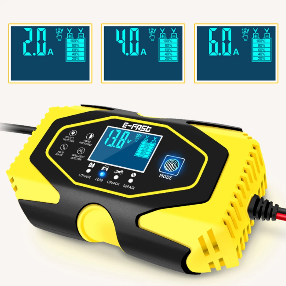 

Умное зарядное устройство для автомобильных и мотоциклетных аккумуляторов, 12 В/6 А/24 В/3 А