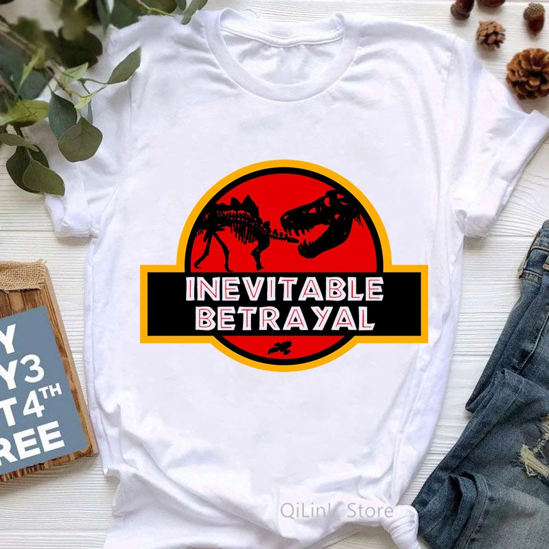 Футболка женская с акварельным принтом динозавров и животных топ коротким