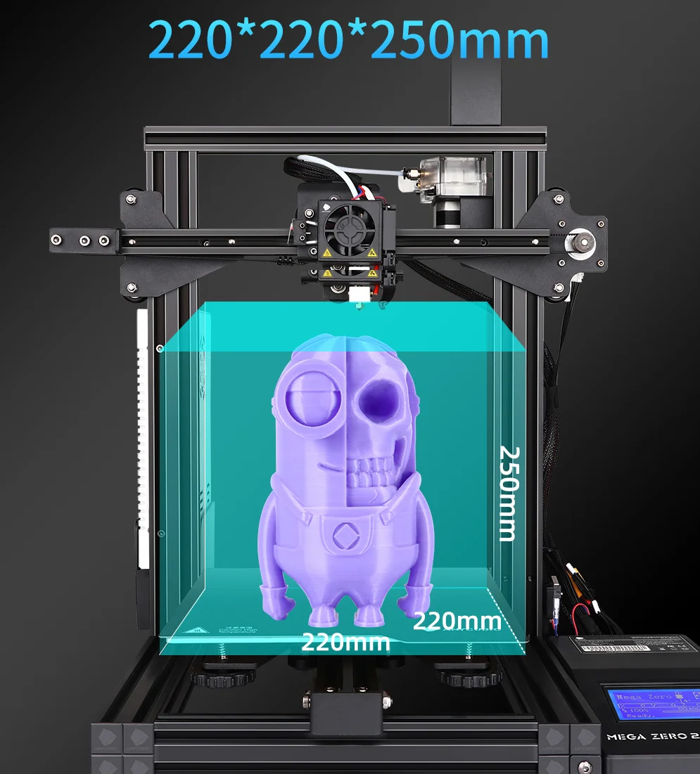Новейший 3D принтер ANYCUBIC 2020 Mega Zero 2 0 обновленная Магнитная платформа для печати