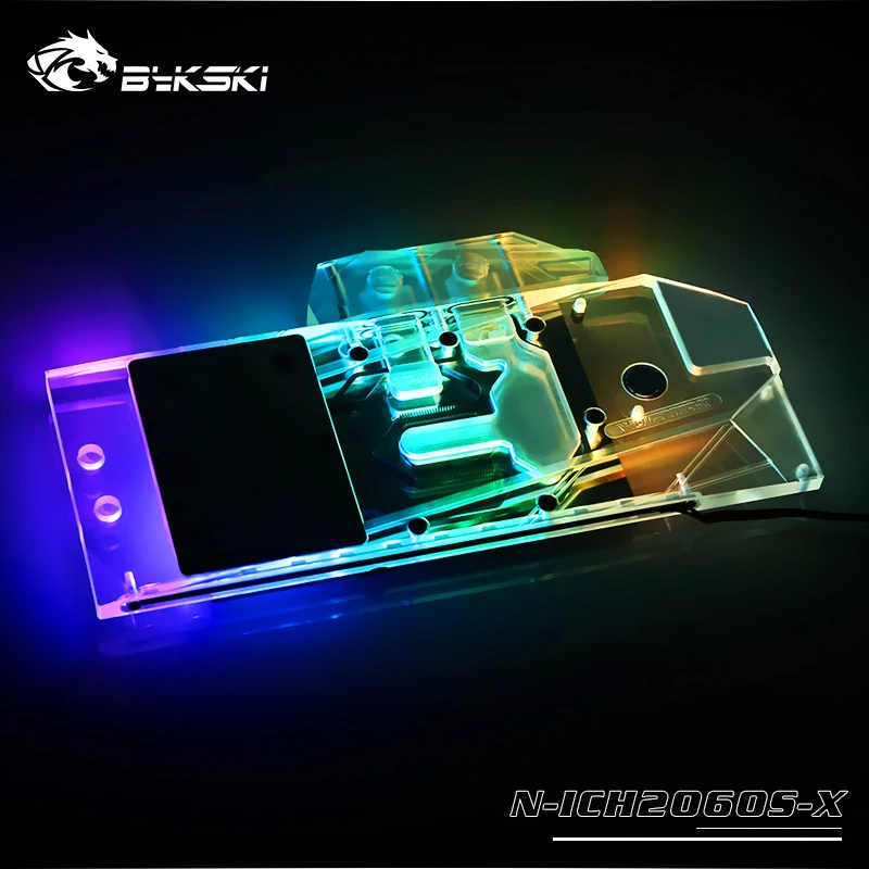 Bykski водоблок для Inno3D RTX2060/1660Ti ICHILL IceDragon Super Edition/медный радиаторный блок/3PIN 5V A-RGB/4PIN 12V RGB