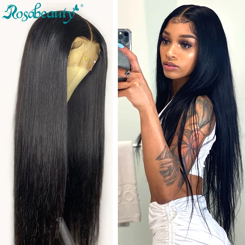 Rosabeauty glueless 28 30 дюймов 13х6 прозрачные кружевные передние человеческие волосы