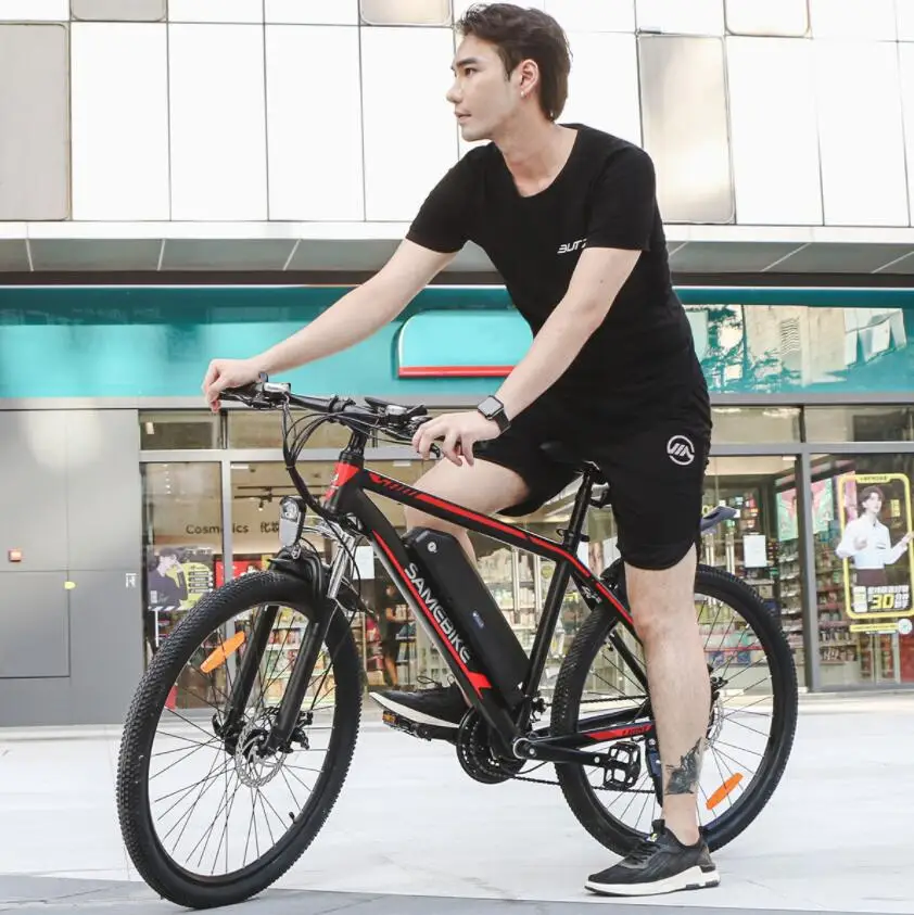 SAMEBIKE SY-26 Electric Mountain Bike 2 Wheel Bicycles 36V 350W Powerful Motor 35KM/H Speed MTB Adult Bicycle | Спорт и развлечения