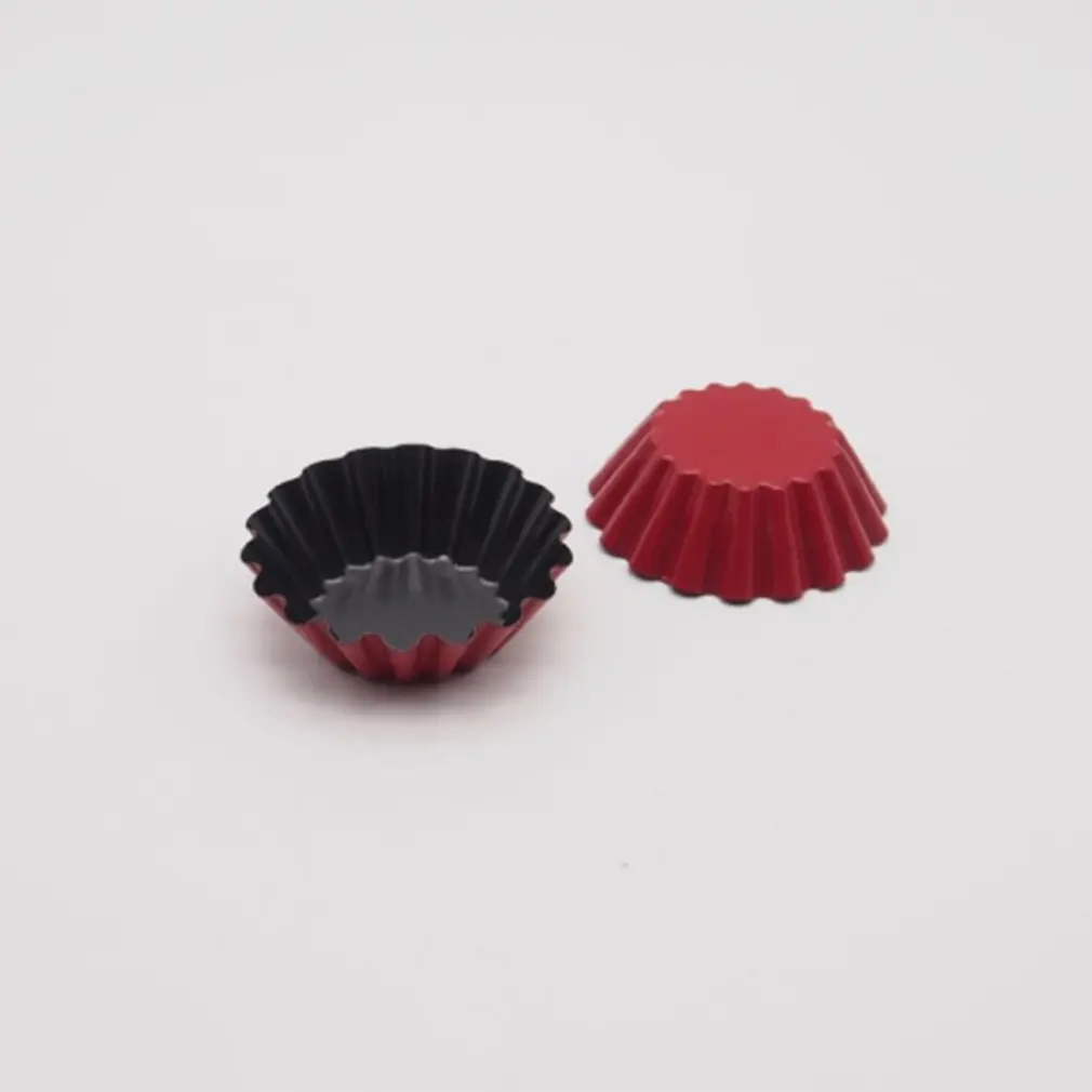 Carbon Steel Non-stick Flower Shaped Egg Tart Mold Cupcake Fruit Mould Muffin Cup Baking Kitchen Tool |