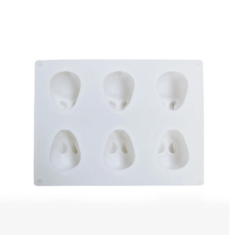 

6 Holes Silicone Molds DIY Decorating Fashion Durable Baking 3D Rabbit Mousse Cake Mold Creativity Bunny Baking Mold Party