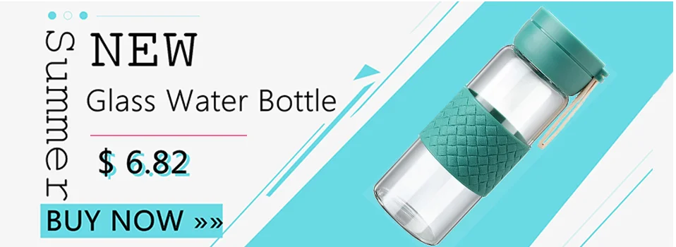 RUIDA стеклянная бутылка для воды с силиконовым покрытием портативные бутылки для воды на открытом воздухе Дорожная пластиковая бутылка Студенческая посуда для напитков лучший подарок