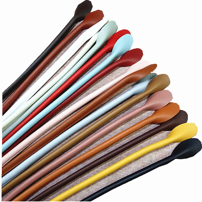 1Pair 42cm Bag Strap Handle Rope Bags for DIY Handbag Multicolor PU Leather Replacement Accessories Round Ears | Багаж и сумки