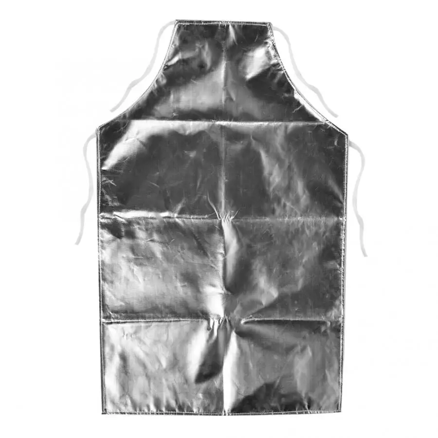 

1000 Degree Heat Resistant Aluminum Foil Apron High Temperature Working Apron Wrap