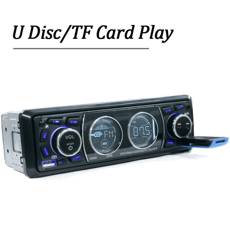 Автомагнитола Hippcron стерео-система с поддержкой Bluetooth mp3-плеером FM-приемником